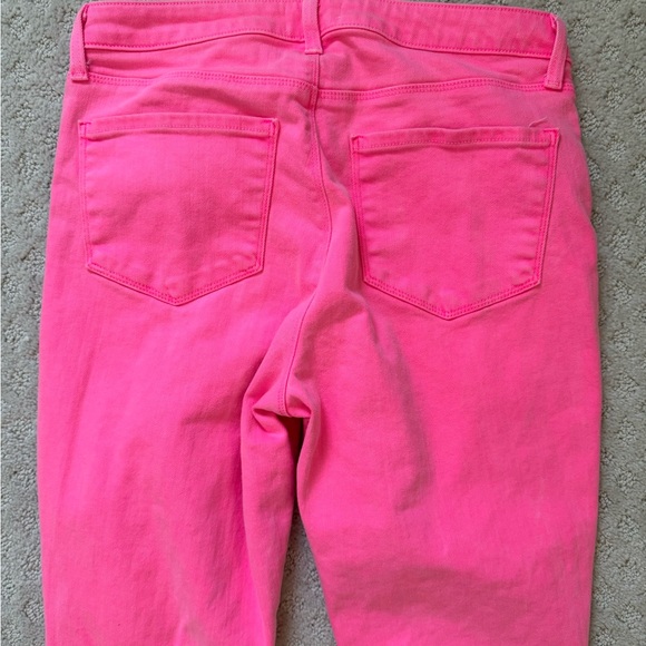 L AGENCE Revolve Bell High Rise Jean In Sugar Plum Sherbet Pink Flare Size 29 - Picture 4 of 6